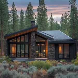 Rustic Modern Retreat in the Woods