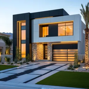 Modern Masterpiece With an Amber Glow