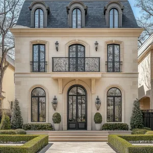 Stylish Stone Residence with Parisian Poise