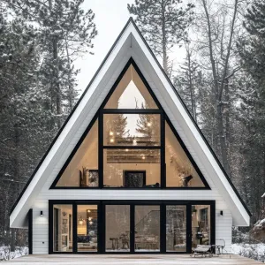 A-Frame Chic: Snowy Sanctuary