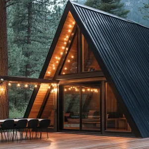 Rustic A-Frame Retreat in the Woods