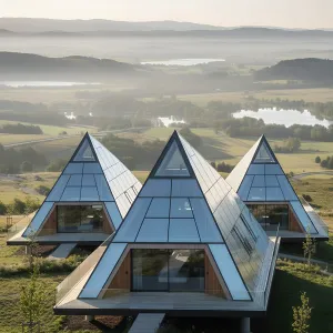 Sky-Deck Triple Pyramid Villas