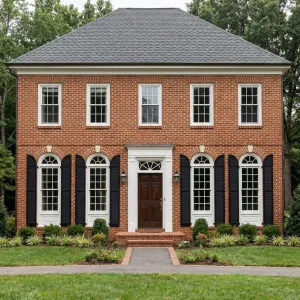 Brick Georgian Classic With Tall Arches