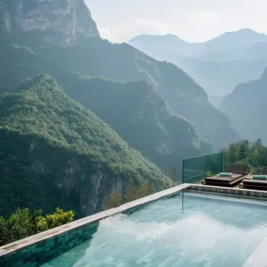 Rooftop Pool With Panoramic Mountain Views
