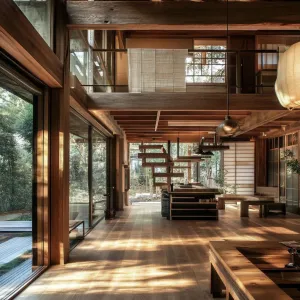 Wooden Beams and Natural Wood Finishes