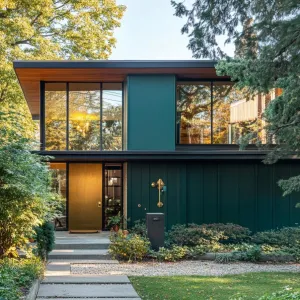 Forest Green and Teal With Brass Fixtures