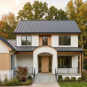 Soft Oak Accented Modern Cottage