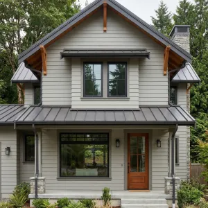 Evergreen Porchside Metal Roof Cottage