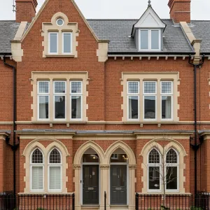 Majestic Brickwork Symphony: Victorian Terrace Elegance