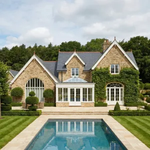 Poolfront Ivy-Clad Country Villa