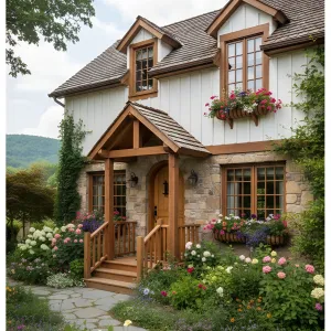 Idyllic Floral Cottage Abode
