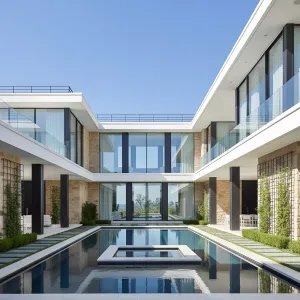 Glass Colonnade Tranquility Villa