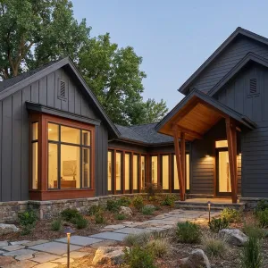 Twilight Gablecourt Craftsman Hideaway