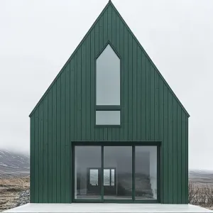 Emerald A-Frame Abode: Nature’s Prism