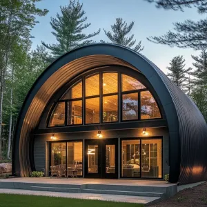 Arched Abode in Twilight Woods