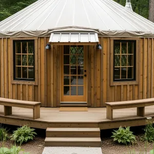 Circular Cabin Craze: The Woodsy Wonder