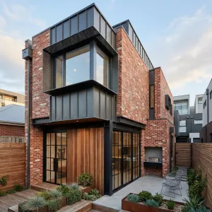 Steel Cornice Brick Courtyard Loft