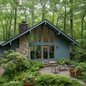 A-Frame Escape in Lush Woodland