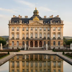 Baroque Palace With Grand Parterre