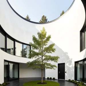 Circular Serenity: Elegance Built Around Green