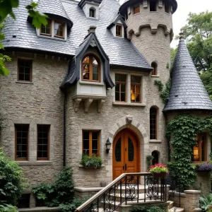 Charming Turrets and Ivy Delight