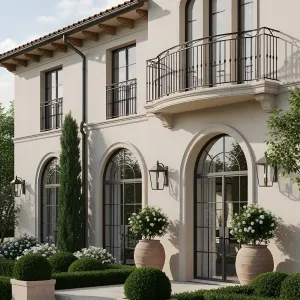 A Mediterranean Mansion with a Modern Flare