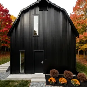 A Raven’s Retreat in the Fall Forest