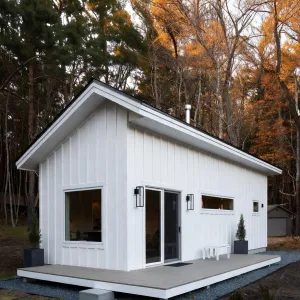 Woodland Snowfall Compact Cottage