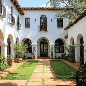 Arched Ambiance: The Courtyard Jewel