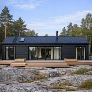 Rock-Ledge Nordic Charcoal Hideaway