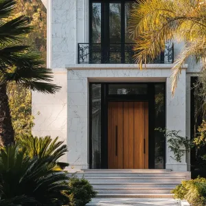 Marble Majesty: The Palm Embrace