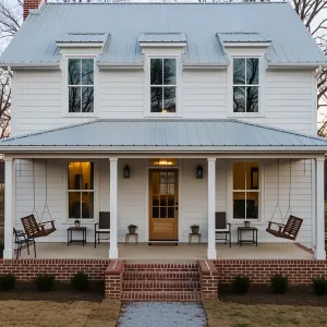 Rustic Porch Swing Haven