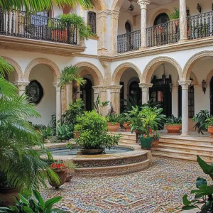 Elegant Spanish Courtyard Oasis