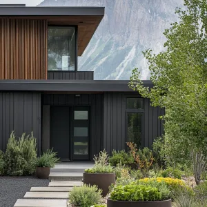 Mountain Majesty: A Colorful Facade