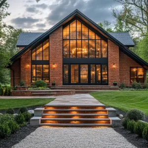Brick Bliss with Gleaming Windows