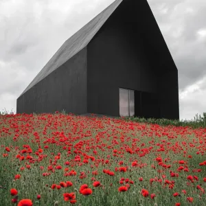 Geometric Shapes in Obsidian Tones