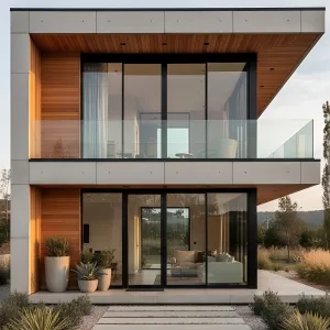 Contemporary Glass Haven Amidst Nature