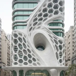 Porous Drift Facade Pavilion