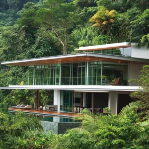 Floating in the Green: The Jungle Glass House