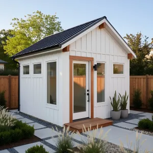 Warm-Trim Snowcap Garden Studio