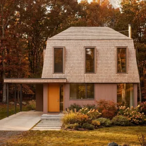 Warm Shingled Forest Hideaway