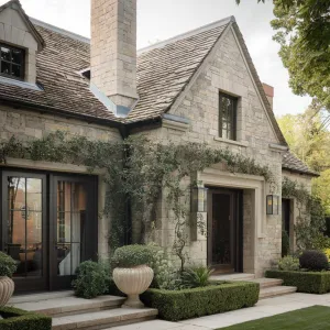 Stone Serenity with Verdant Charm