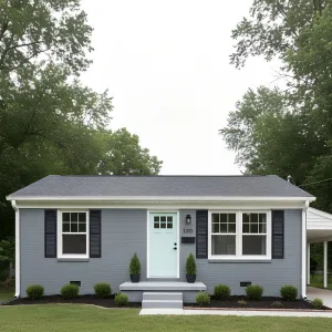 Mint Door Smoky Brick Ranch