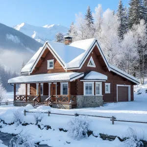 Creekside Eaves and Stone Skirt