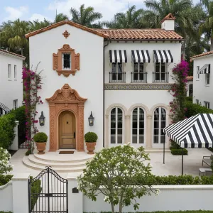 Striped Awnings Andalusian Villa