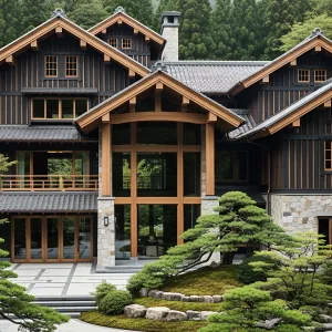 Harmony in Timber and Stone