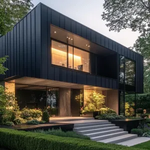 Minimalistic Marvel with a Garden Glimpse