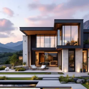 Modern Mountain Magic Under a Cotton Candy Sky
