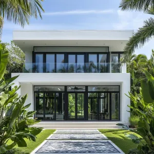 Sunlit Palm Paradiso