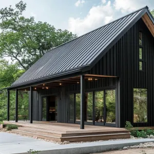 Modern Midnight A-Frame Haven